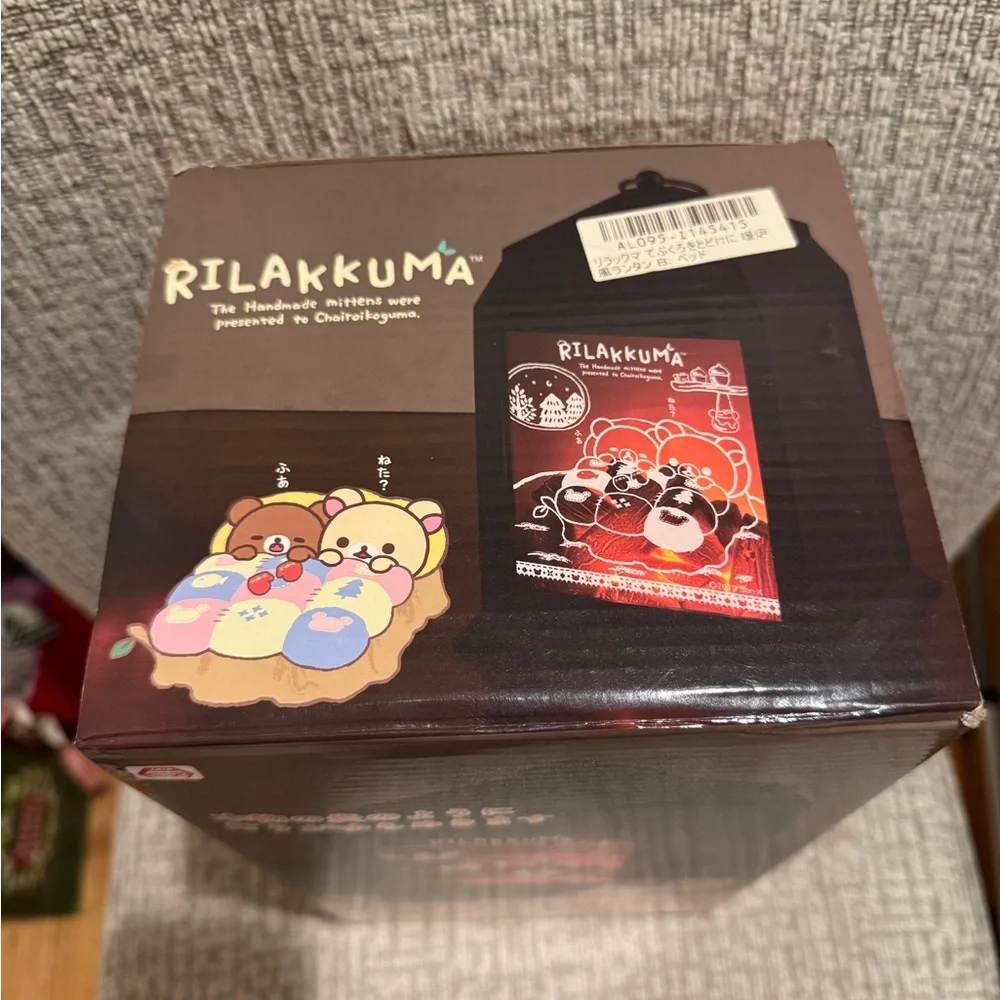 San-X Rilakkuma Korilakkuma Fireplace Style Lantern RARE HTF JAPAN EXCLUSIVE